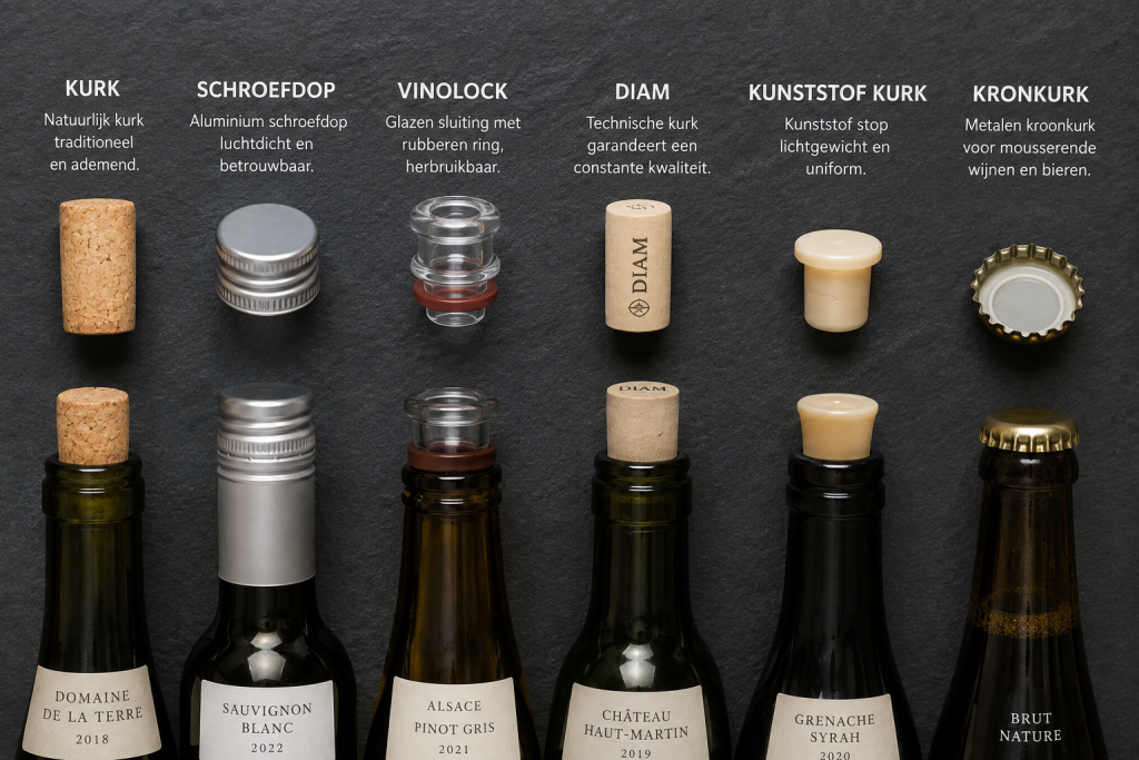Afsluitingen van wijn kurk versus schroefdop, wat is nu eigenlijk het verschil